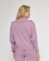 Knit Half Zip Sweater Lavender Frost