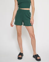 Knit Shorts Dark Ivy