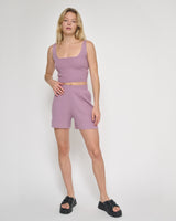 Knit Shorts Lavender Frost