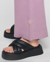 Knit Wide Leg Pants Lavender Frost