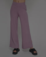 Knit Wide Leg Pants Lavender Frost