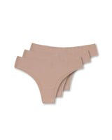 3er-Set Seamless Brazilian Brief Natural Blush