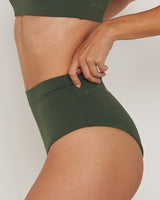 Bikini Bottom High Waist Forest Green