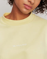 Essential Cropped Sweater Pale Yellow