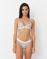 3er-Set Everyday High Cut Thong Light Grey
