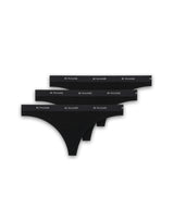 3er-Set Everyday High Cut Thong Night Black
