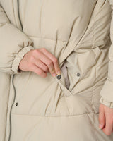 Everyday Long Puffer Jacket Light Beige