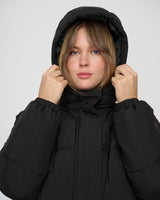 Everyday Long Puffer Jacket Night Black