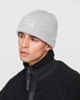 Ribbed Cotton Beanie Soft Grey