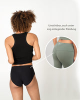 3er-Set Seamless High Waist Classic Brief Night Black