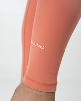 Essential Crossover High Waist Tights Coral Pink