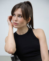 Everyday Cotton Tank Top Night Black