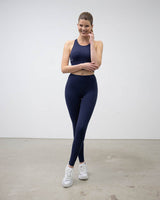 Tall Essential High Waist Tights Navy Blue