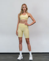 Essential Biker Shorts Pale Yellow