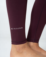 Essential Crossover High Waist Tights Dark Berry