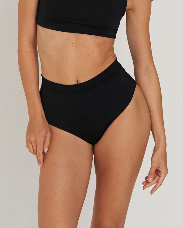 Bikini Bottom High Waist Night Black