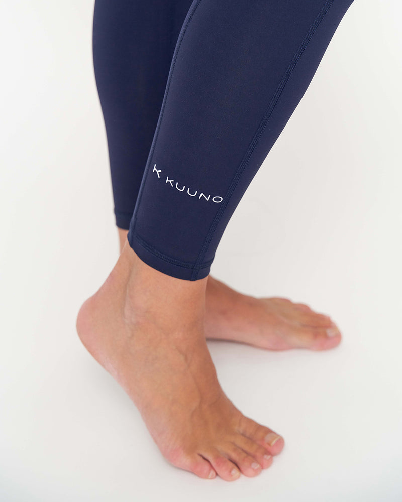 Dynamic High Waist Tights Navy Blue