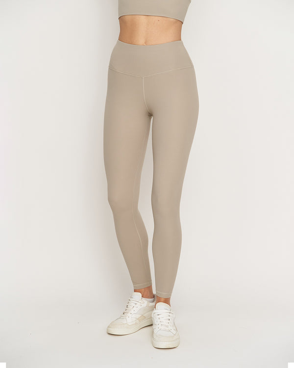 Essential High Waist Tights Deep Sand