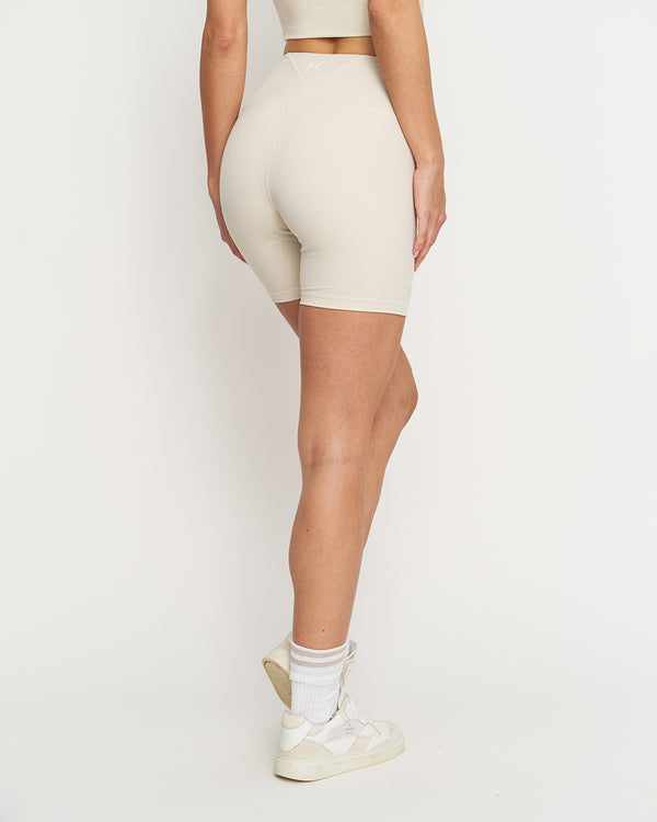 Essential Midi Biker Shorts Light Beige