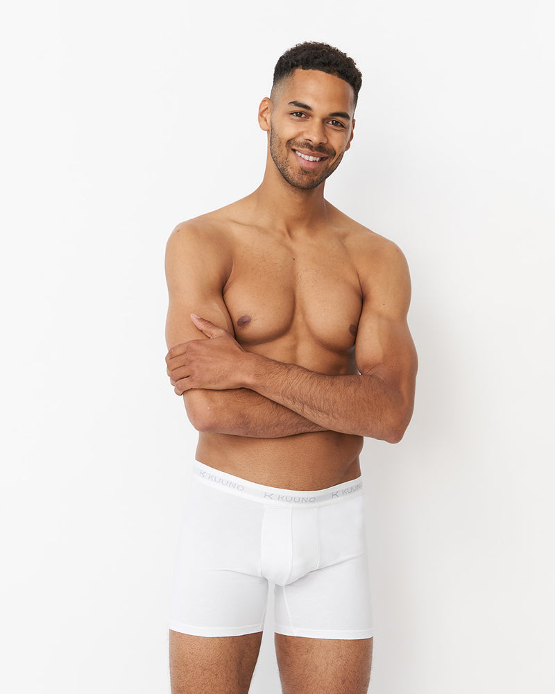 Kuuno Everyday Boxers Long Classic White