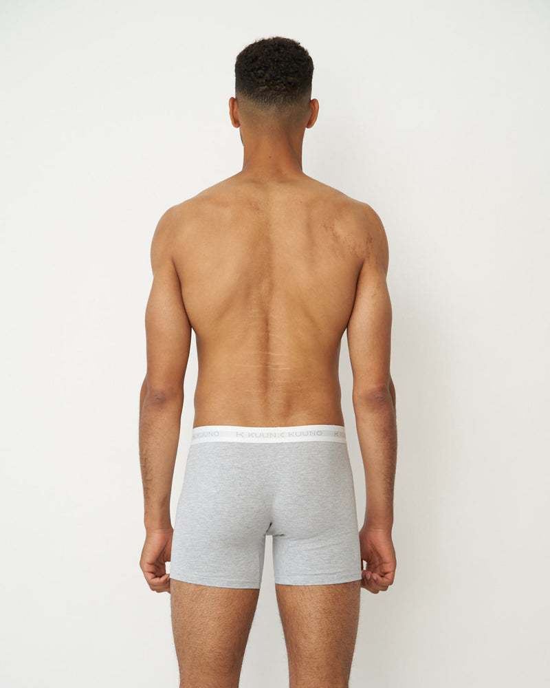 Everyday Boxers Long Light Grey