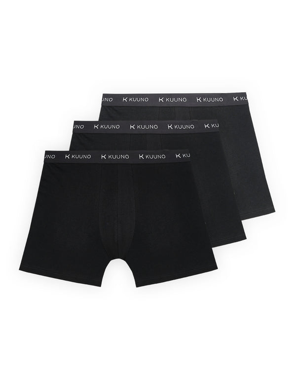 3er-Set Everyday Boxers Long Night Black