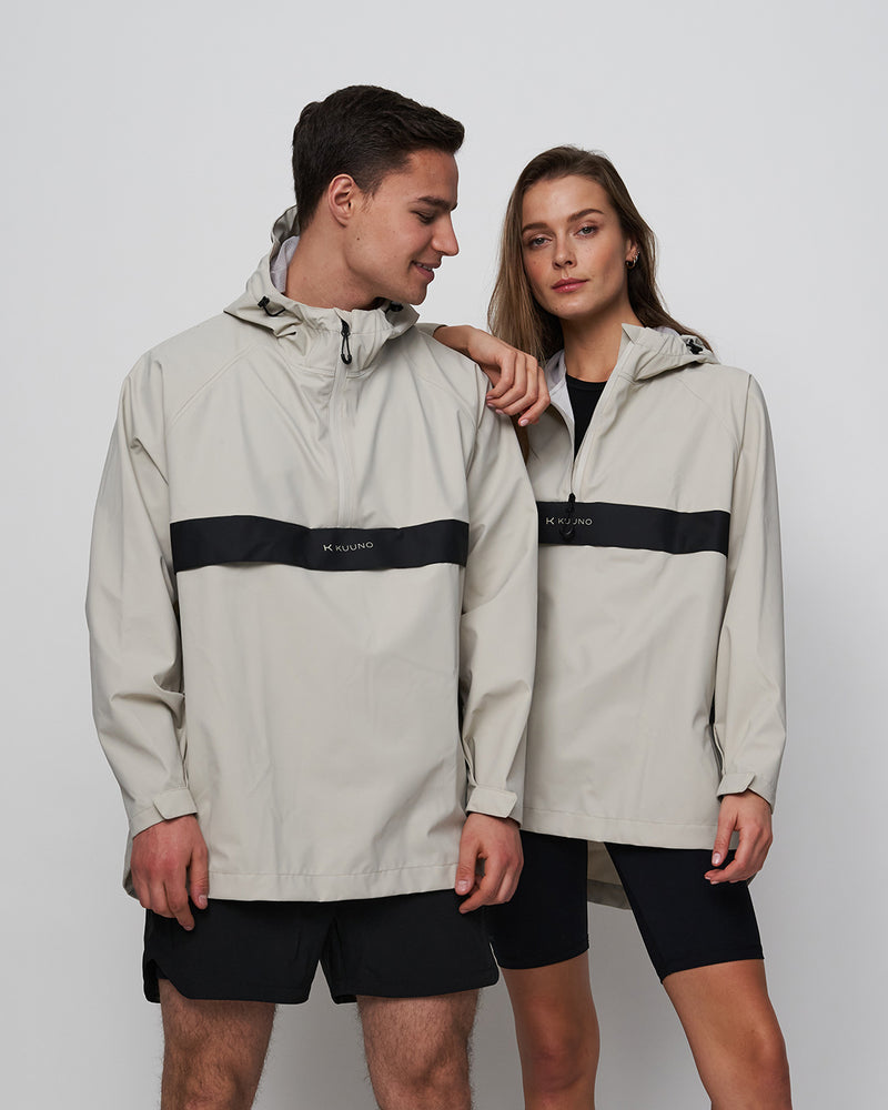 Kuuno Everyday Half Zip Jacket Light Beige