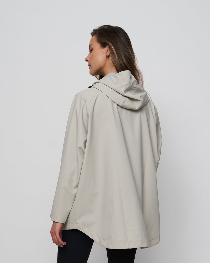 Everyday Half Zip Jacket Light Beige