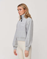 Everyday Half Zip Sweater Light Grey