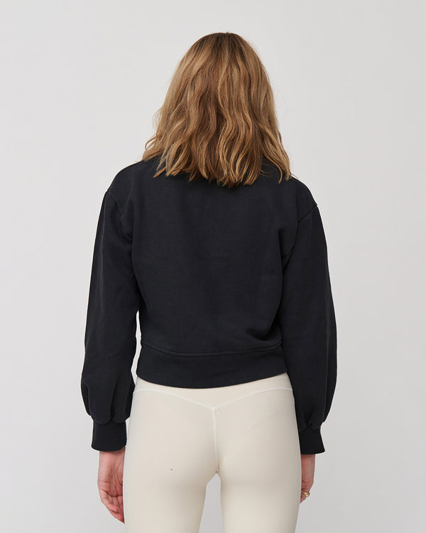 Everyday Half Zip Sweater Night Black