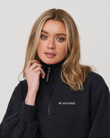 Everyday Half Zip Sweater Night Black