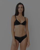 Everyday High Cut Thong Night Black