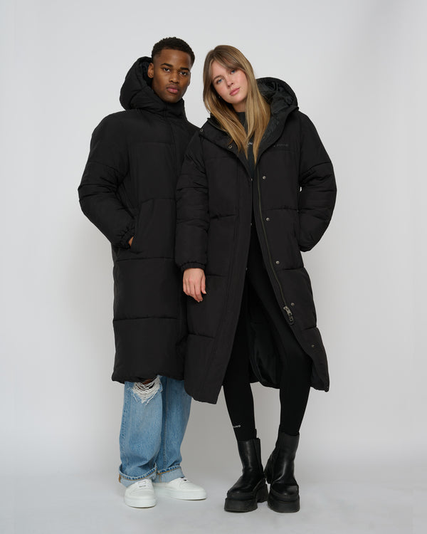 Everyday Long Puffer Jacket Night Black