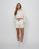 Haderlump Cropped Hoodie Off White