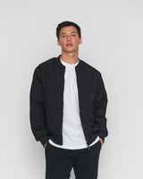 Reversible Bomber Jacket Night Black / Forest Green