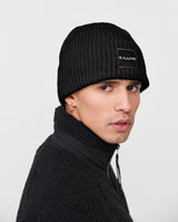 Ribbed Cotton Beanie Night Black