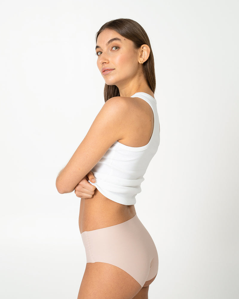 Seamless High Waist Classic Brief Natural Blush