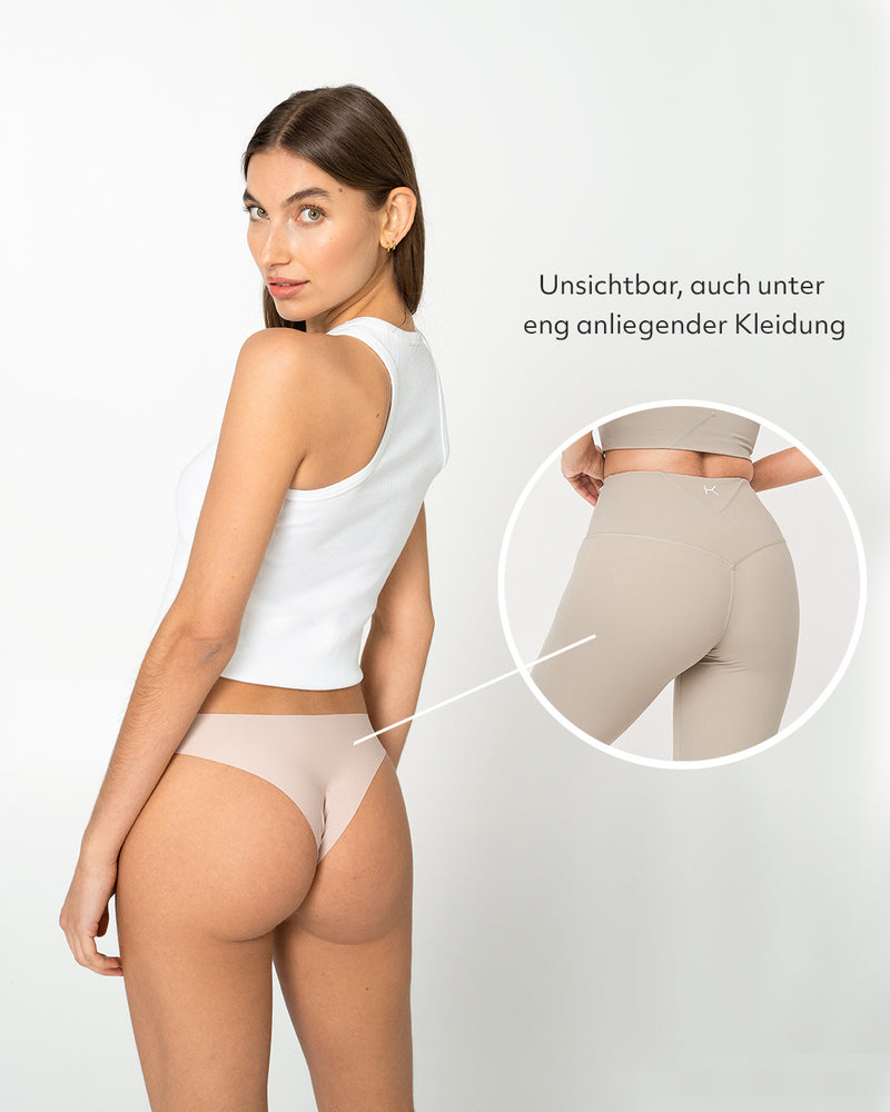 3er-Set Seamless Brazilian Brief Natural Blush