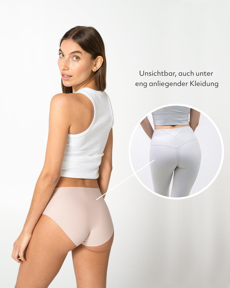 Seamless High Waist Classic Brief Natural Blush