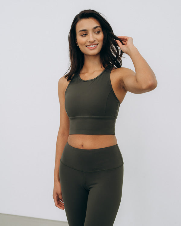 Kuuno Essential Movement Bra Forest Green