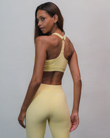 Dynamic High Waist Tights Pale Yellow