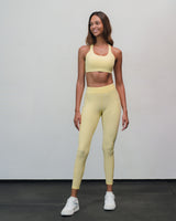 Dynamic High Waist Tights Pale Yellow