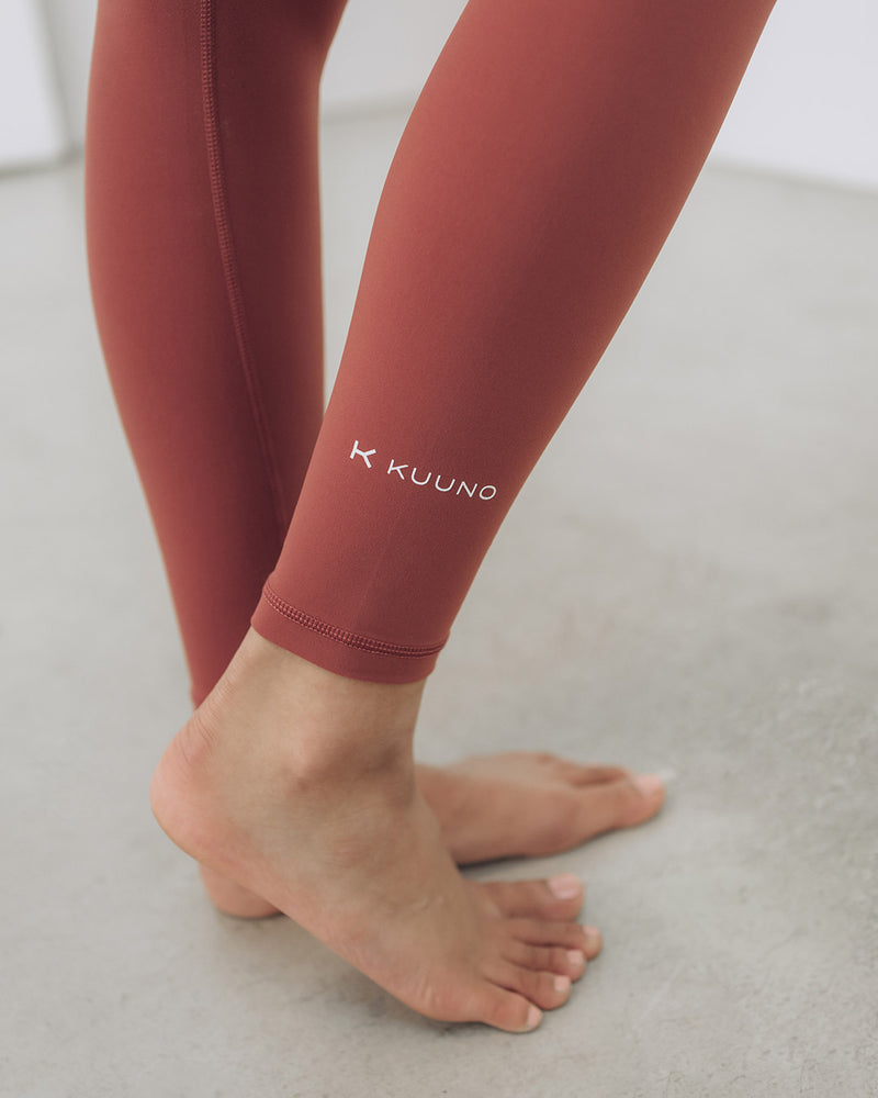 Essential High Waist Tights Marsala Red