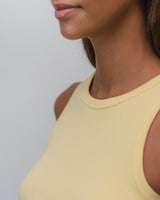 Everyday Cotton Tank Top Pale Yellow