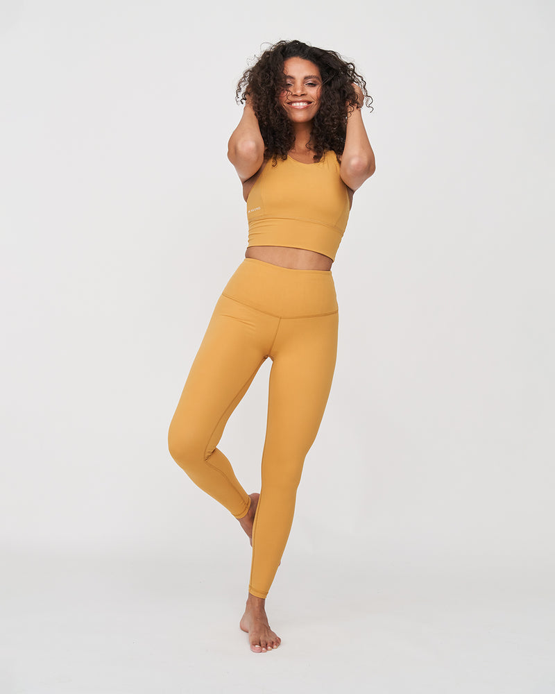 Tall Essential High Waist Tights Spicy Pumpkin